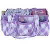 Bacati - Watercolor Floral Purple/Gray Storage Caddy - 4 of 4