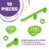 Marble Genius Marble Rails Jumps Set:10 Piece Marble Run (2 Standard Jumps, 3 Small Jumps, 5 Catches), Add-on for Marble Rails - 2 of 4