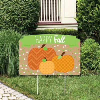 Big Dot of Happiness Pumpkin Patch - Fall, Halloween or Thanksgiving Thanksgiving Party Yard Sign Lawn Decorations - Happy Fall Party Yardy Sign