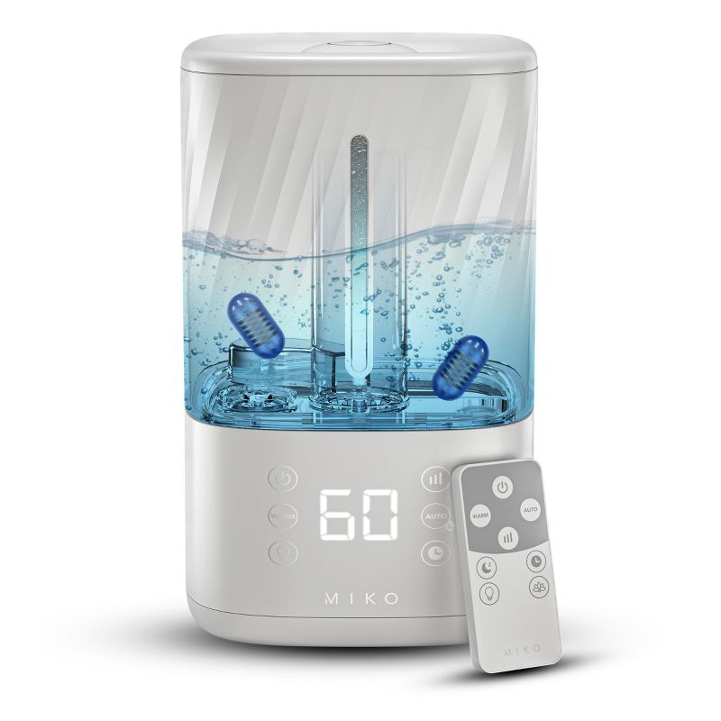 Miko Myst Ultrasonic Humidifier with Cool and Warm Mist, 3 of 10
