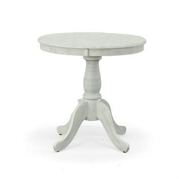 30" Salem Round Pedestal Dining Table Whitewash - Carolina Chair & Table