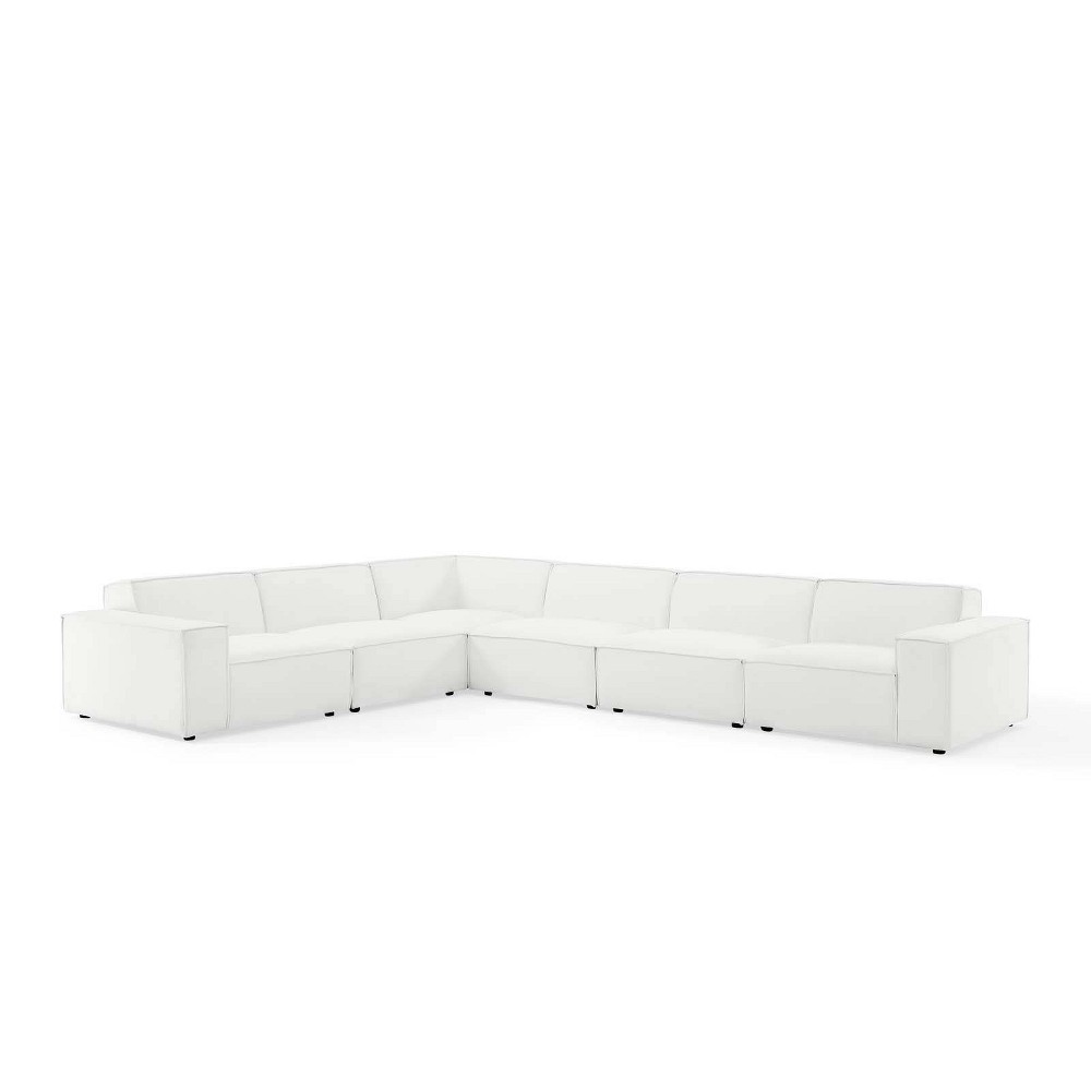 Photos - Sofa Modway 6pc Restore L-Shaped Sectional  White  