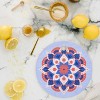 Angela Minca Modern floral mandala Cutting Board - Round - image 2 of 3