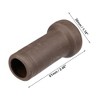 Unique Bargains Resin Aquarium Fish Tank Decoration Hideaway Rock Cave Brown 2.40x1.18 Inches - 4 of 4