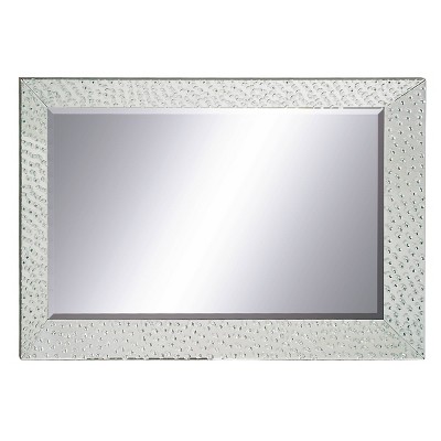 32" x 47" Modern Rectangular Glass Framed Wall Mirror - Olivia & May