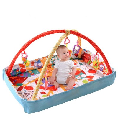 Costway 3 In 1 Multifunctional Baby Infant Activity Gym Play Mat Musical W/Hanging Toys