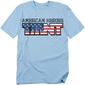Teenage Mutant Ninja Turtles American Heroes 4th Of July Adult T Shirt  Light Blue  2X Large - 1 of 4