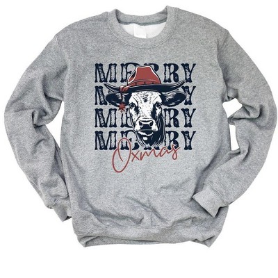 Simply Sage Market Women's Graphic Sweatshirt Merry Oxmas