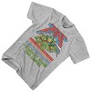 Mens Ninja Turtles Group Shirt - Straight From The Sewer - TMNT Throwback Classic T-Shirt (Heather Grey, Small) - 4 of 4
