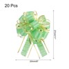 Unique Bargains Christmas Wedding Car Basket Gift Wrapping Large Organza Pull Bow 20 Pcs - 2 of 4