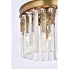 Elegant Lighting Sydney 3 - Light Pendant in  Satin Gold - 3 of 3