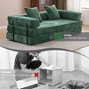 Whisen Sectional Compression Sofa Bed & Floor Futon Couch with Convertible Folding Design, Pillows and Armrests - 4 of 4