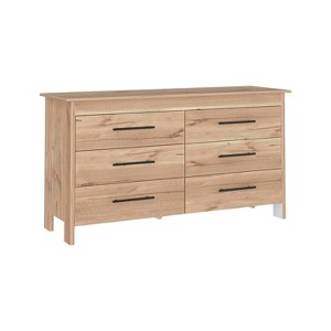 NicBex 6 Drawer Double Dresser for Bedroom,Modern Style Drawers with Black Pulls,Dressers for Kids Room,Living Room,Entry and Hallway - 1 of 4