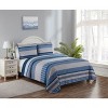 Legacy Decor 3 PCS Quilt Reversible Bedspread Patchwork Design Ultra Soft Microfiber Oversized - image 2 of 4