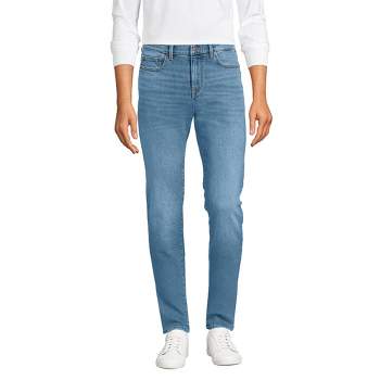 Lands' End Men's Recover 5 Pocket Straight Fit Denim Jeans