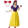 Joyfy Snow Princess Dress Costume for Women, Adult Halloween Outfit with Headwear - 2 of 4