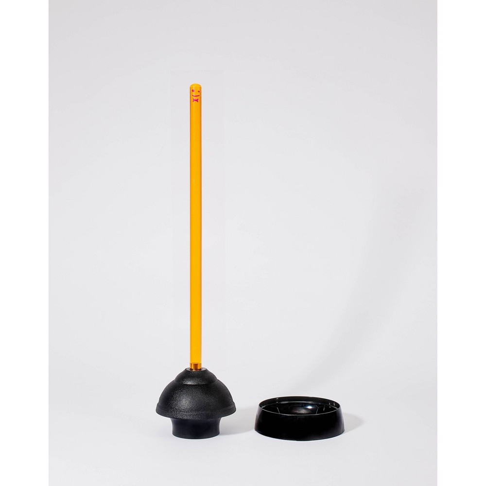 Photos - Garden & Outdoor Decoration Staff 6"x23.4" Cleaning Tools and Accessories Plunger Orange - : Acrylic, Rubber, Beehive Design, for Sinks & Toilets 