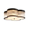 Rennnsan Colton 15.75" 4-Light Glass Ceiling Light Mid-Century Modern Black Flush Mount Light - 4 of 4