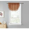 Kate Aurora Living Double Layered Sheer Rod Pocket Ascot Window Valances - 2 of 4