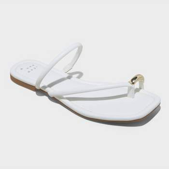 Women's Hanna Toe Ring Thong Sandals with Memory Foam Insole - A New Day™