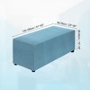 Unique Bargains Polyester Rectangular Stretchy Elastic Stool Cover - 2 of 4