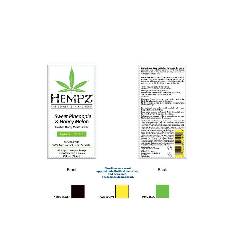 Hempz Herbal Body Lotion - Hydrating Sweet Pineapple and Honey Melon, 5 of 8