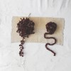 Storied Home Flocked Foam Ball Garland, Burgundy Color - 2 of 2