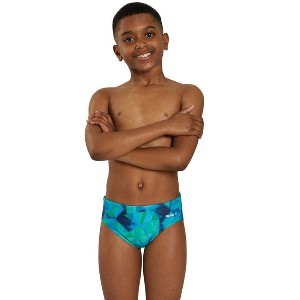 Sporti Sporti Fractalicious Brief Swimsuit (22-40) Blue/Green 24 - 1 of 4