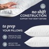 BRINJOY Hotel Collection Standard/Queen Bed Pillows 2-Pack - Down Alternative Sleeping Pillows for Back, Stomach & Side Sleepers - 3 of 4