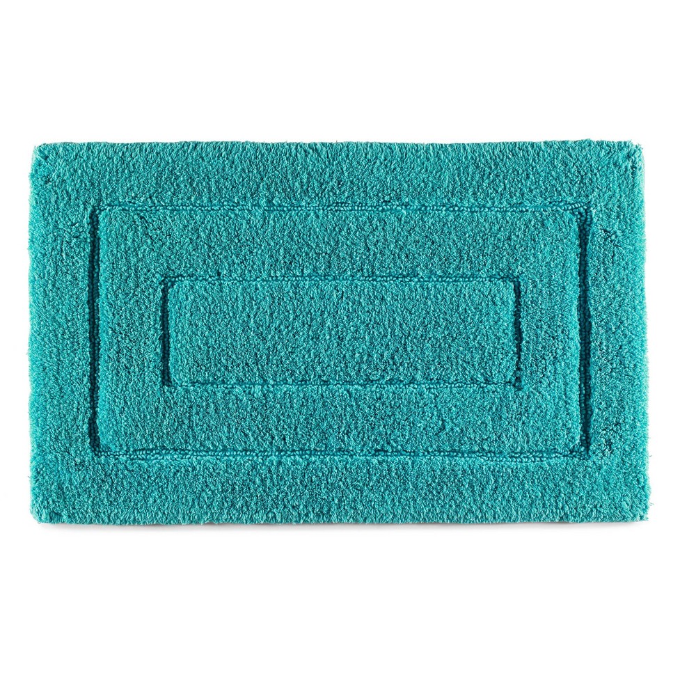 20inx32in Signature Bath Rug Turquoise - Cassadecor