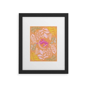 Deny Designs Thirty One Illustrations Tiger Moon in Tangerine Framed Wall Art Print - 1 of 4