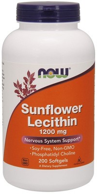 Sunflower Lecithin 1200mg by Now Foods  -  200 Softgel