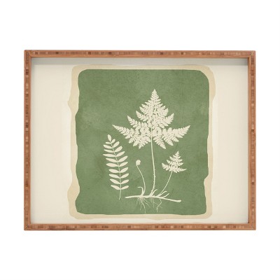 Nadja Leaf Design 16 Rectangular Tray - Deny Designs