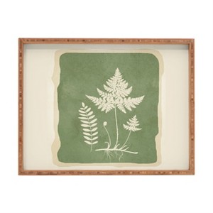 Nadja Leaf Design 16 Rectangular Tray - Deny Designs - 1 of 2