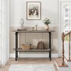Whizmax 43.3" Console Table - 2-Tier Entryway Table with Storage, Metal Frame & MDF, Behind Couch Table for Living Room/Hallway - 3 of 4