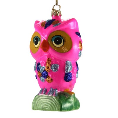 Cody Foster 4.5 Inch Retro Owl Kitsch Bold Spring Easter Wise Tree Ornaments
