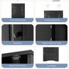 HDZNVF Multi Functional Corner Cabinet Tall Bathroom Storage Cabinet, Black - 4 of 4