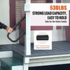 VEVOR Handrails for Outdoor Steps, 18.9" Length 1.3"Pipe Wall Mount Safety Railings for 1-2 Steps, Stair Handrail with Matte Black Finished - 4 of 4