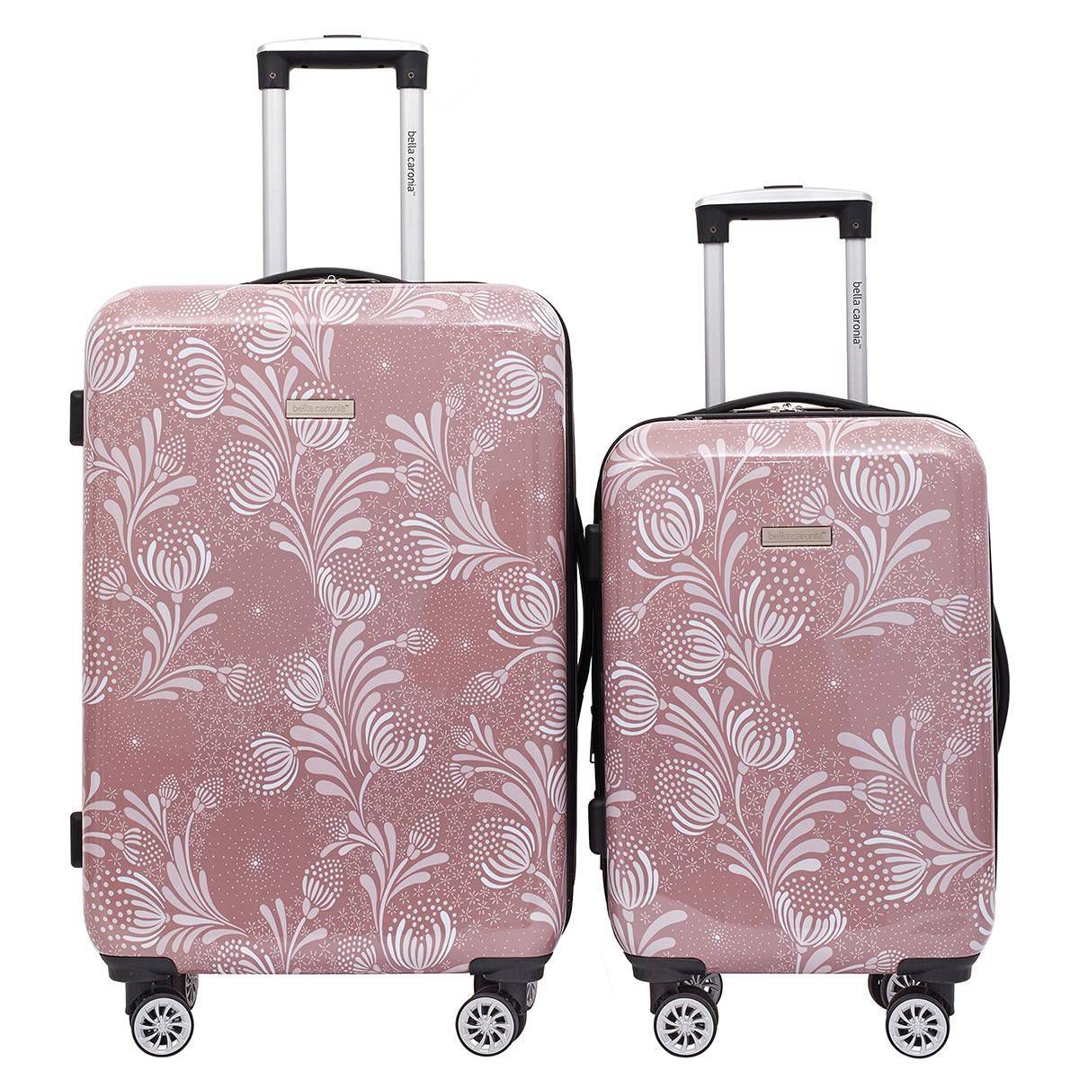 Travelers Club Bella Caronia Deluxe 7pc Hardside Checked Spinner Luggage Set - thumbnail 2