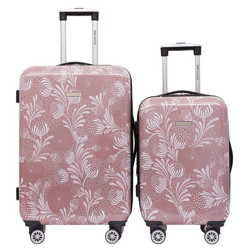 Travelers Club Bella Caronia Deluxe 7pc Hardside Checked Spinner Luggage Set, 2 of 28