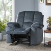 42.5" Wide Manual Recliner Armchair with Plush Fabric & Dual Cup Holders, Contemporary Lounge Chair for Living Room-3irtyhousy - 2 of 4