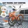 VEVOR Folding Adult Tricycle, 24-Inch 7-Speed Adult Folding Trikes, Carbon Steel 3 Wheel Cruiser Bike with Basket & Adjustable Seat - 4 of 4