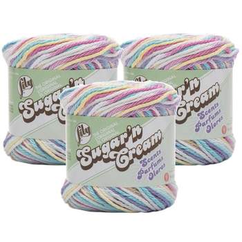 Lily Sugar N cream cones Beach Ball Blue Yarn - 1 Pack of 14oz400g - cotton  - #4 Medium 