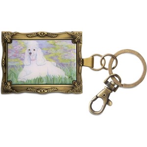 Pavilion Gift Company - Poodle - Bonet - 2" x 2.75" Keychain - Bag Accessories - 1 of 4