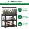 NicBex 31.5"H 3 Tier Metal Storage Shelves,20-30 Gallon Fish Tank Stand,Adjustable Storage Rack for Home Office - 2 of 4