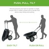 Best Choice Products Dual-Wheel Home Wheelbarrow Yard Garden Cart for Lawn, Construction - 4 of 4
