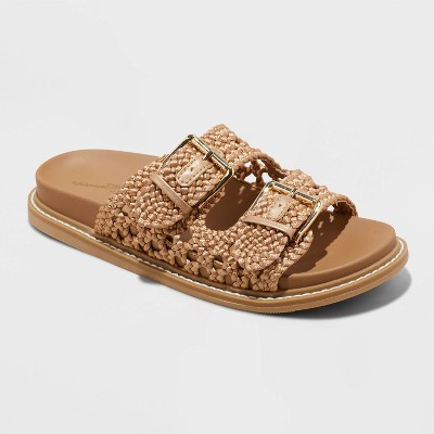 Women's Kylie Woven Two Band Footbed Sandals - Universal Thread™