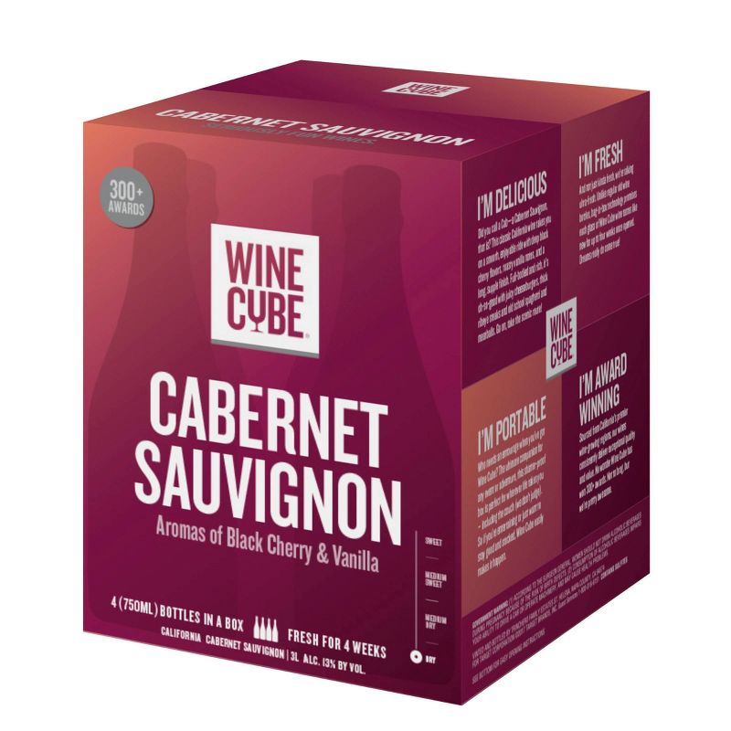 Cabernet Sauvignon Red Wine - 3L Box - Wine Cube&#8482;, 1 of 9