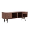 54.6"L TV Stand, Rustic TV Console Table With Open Shelves, Drawer, Door Modern Waterproof Console Table, Entertainment Center TV Console - 3 of 4