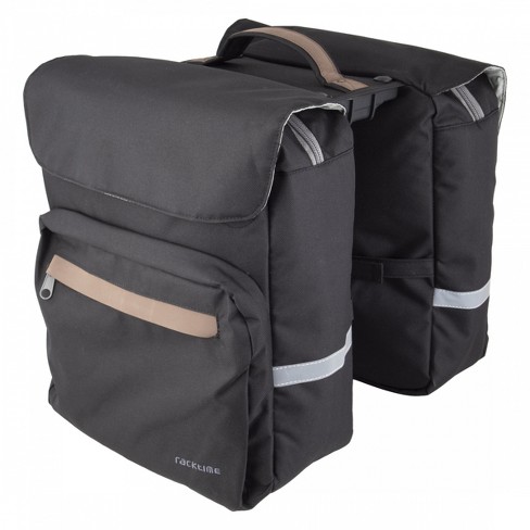 Racktime Ture 2.0 Pannier Bag Black 12.2x14.2x5.1in (x2) Snapit 2.0 ...